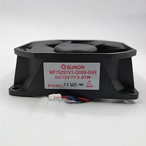 For - 75mm 12V Hydraulic Bearing Fan for CPU, 2.91W Power, 3-Pin Interface, Copper Heatsink T410DTB Fan MF75251V1-Q000-G99 LMNCBVYA