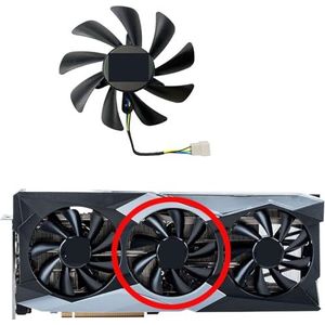 Voor DATALAND voor Radeon RX6900XT 6800XT 6800 6750XT 6700XT voor X-Serial grafische kaart vervangende ventilator(Middle fan)