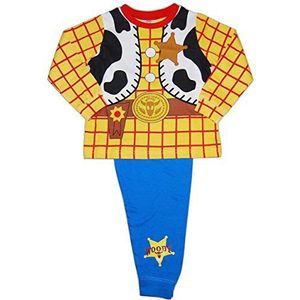Disney Jongens Toy Story Woody Pyjama Dress Up Kostuum, Blauw/Geel/Veelkleurig, 3-4 Jaren