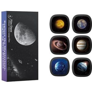 Realistic Discs - Discs for Ainael Galaxy Projector, 5k Ultra HD Slide for Home Planetarium, 6 Discs Set without Projector (Solar System 1)