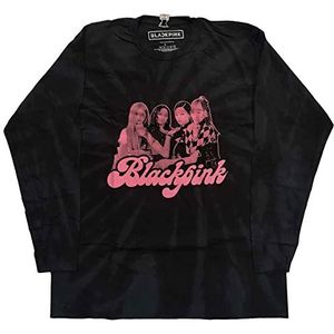 BlackPink T Shirt Photo Logo nieuw Officieel Dip Dye Zwart Long Sleeve Unisex