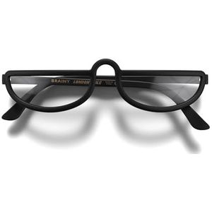 London Mole® Brainy leesbril | Coole lezers in de vorm van een halve maan | Heren dames unisex | Veer scharnieren