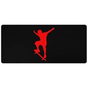 Straat Skateboard Jongen Mode Bureau Muismat Antislip Gaming Muismat Accessoires Decor 40x90cm