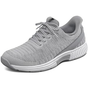 Orthofeet Women's Orthopedic Knit Kita Hands-Free Sneakers, Grey, Size 38 Weit