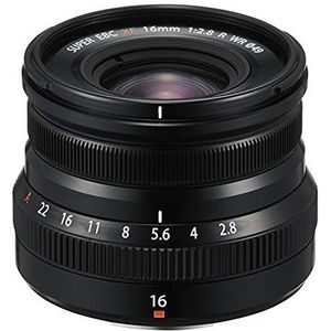 Fujinon XF16mmF2.8 R WR lens, zwart