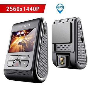VIOFO A119 V2 Autocamera, dashcam, 2560 x 1440p, 2K Super HD, 160° groothoek met GPS 2 inch LCD-scherm, G-sensor, bewegingsdetectie, lusopname, parkeermodus, timelapier, WDR