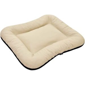 E-dogbed Duurzaam hondenbed van kunstleer hondenmatras Ella hondenbank hondenkussen hondenmatras hondenligbed dierenkussen kleur en grootte naar keuze van M tot XL (XL - 130x110 cm, cappuccino)