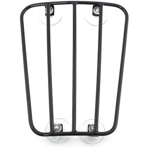 bagagedrager Motorfietsaccessoires Universele Stalen Brandstoftank Bagagerek Zwarte Sissybar Beugel 4 Zuignappen Motorfiets bagagedrager