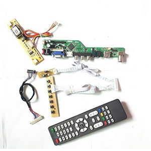 Voor LM185WH1-TLD5/TLE1/TLE3 T.V53 controller board Remote+Inverter+toetsenbord VGA HDMI AV USB LCD-scherm 2CCFL 30Pin LVDS DIY kit (LM185WH1-TLE3)