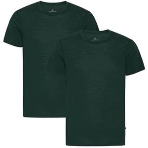 DANISH ENDURANCE - T-shirt - Donkergroen - 100% Merino Wol - 2 pack