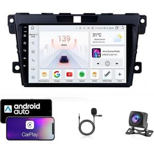 Android 13 Dubbel Din Auto Stereo Touchscreen Auto Stereo Voor Mazda CX7 2008-2015 Met Bluetooth GPS Navigatie WiFi FM Radio USB/SWC/Plug en Play Ondersteuning Carplay&Android Auto(4 Core Wifi 1G+16G)