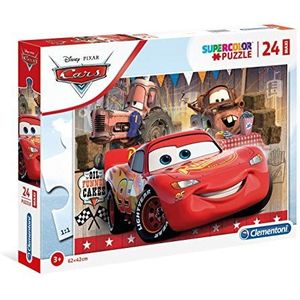 Clementoni 24203 Maxi puzzel 24 delen Supercolor Disney Cars, voor kinderen vanaf 3 jaar