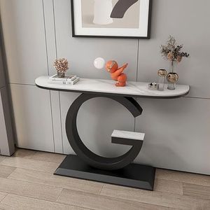 80 * 30 * 80cm smalle hal consoletafel, Scandinavische stijl achter banktafel for hal, entree, woonkamer(Black 1)