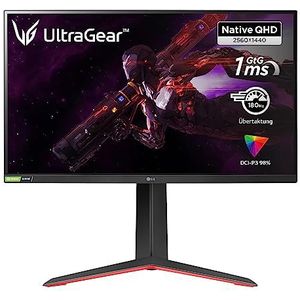 LG 27GP850-B UltraGear Gaming Monitor, 68,5 cm (27 inch), QHD, IPS-paneel met 1 ms (GtG), 180 Hz), zwart