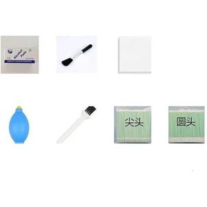 Reinigingsset for optische vezellasapparaat, stofvrij vegen for instrumenten, papieren wattenstaafje, onderhoud, stofverwijdering(Blue)