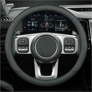 JQHXFDC Stuurwielbeschermer Autostuurwielhoes Leer Suède Leer voor Great voor Wall voor GWM voor Tank 300 500 voor Tank 300 voor TANK 500