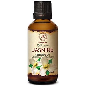 Jasmijnolie 50ml - 100% Puur & Natuurlijk - Aromatherapie - Geurolie - Geurverspreider - Ontspanning - Toevoegen aan Bad & Cosmetica - Massage - Wellness - Aroma Lamp Of Elektrische Diffuser