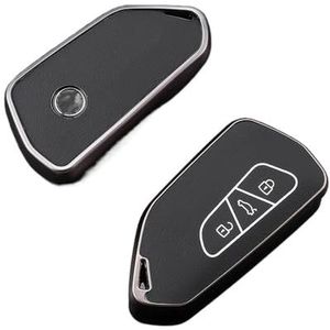 Autosleutel beschermhoes Voor Golf 8 ID.3 ID.4 MK4 MK8 2022 2021 GTI R TPU Leren Auto Afstandsbediening Sleutelhoesje Fob Cover Houder Shell Accessoires Sleutel Shell(1 UK)