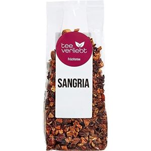FRUTEG Loser Fruit Tea Sangria 200 g | Fruit Thee los - Finste bladkwaliteit | Gearomatiseerde theemix met oranje rum smaak perfect als Sangria-basis | Thee losse 200 g
