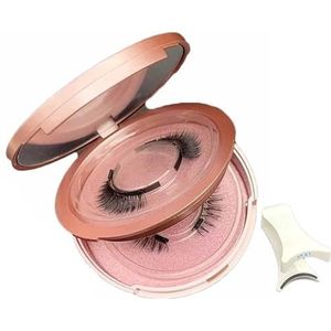 Aerliss Magnetic Lashes Magnetische wimpers met applicator Magnetische wimperset Herbruikbare zelfklevende wimpers(Natural*2)