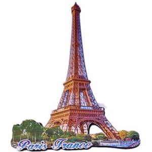 3D Eiffeltoren Parijs Frankrijk Koelkast Magneet Souvenir Gift Hout Craft Collectie