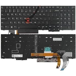 Laptoptoetsenbord voor Lenovo Thinkpad E580 E585 T590 E590 E595 L580 L590 P52 P53 P72 P73 R590 T15 P15S(Backlit Joystick)