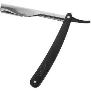 Beaupretty Barber scheermes heren Heavy Duty Metal Single Edge Razor 1 Stück zwart