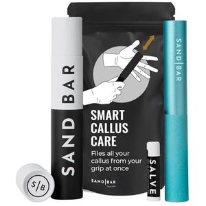 SandBar Originele eeltvijl, eeltverwijderaar voor handen en vingers, verwijder geen harde huid met scheerapparaten of puimstenen - behoud je grip - voor sportliefhebbers, klimmers, gymnasten en