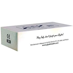 Glyde Ultra Natural, veganistische condooms - condooms voor veganisten, zonder dierlijke ingrediënten als caseïne, gecertificeerd met de veganistische bloem, 1 x 100 stuks