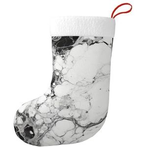 MGGAklp Zwart Wit Marmeren Print Christmas Kousen Candy Bags Voor Familie Vakantie Party Kerstboom Decoraties