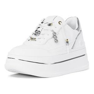 MICHAEL Michael Kors - Donna - Sneakers - Zilver/Wit - Vetering met 6 Gaten