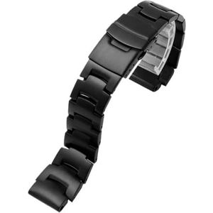 Solid Plastic stalen Horlogeband Fit for Casio PROTREK PRG-260 PRG-270 PRG-550 PRW-3500/2500/5100 band Metalen Vervanging Polsband (Color : Black, Size : 18mm)