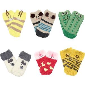 COACOM 6 paar zachte thermosokken voor peuters, winter fleece voor mannen en vrouwen, zacht, Meerkleurig, Eén maat