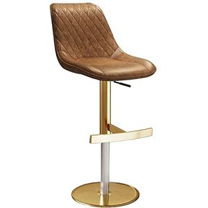Barkrukken 360 ° draaibare hoge stoel moderne rugleuning barkruk keuken restaurant schoonheidssalon receptie stoel verstelbaar 60-82 cm thuisbar