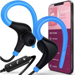 Retoo Hoofdtelefoon, bluetooth sport in-ear, draadloze hoofdtelefoon voor joggen/hardlopen, sporthoofdtelefoon, loophoofdtelefoon, draadloze koptelefoon, on-ear, draadloze headset tot 5 uur