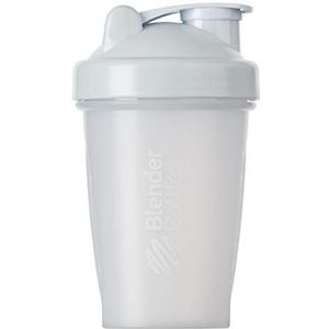 BlenderBottle Classic Shaker met BlenderBall, optimaal geschikt als eiwitshaker, proteïneshaker, waterfles, BPA-vrij, schaal tot 400 ml, inhoud 590 ml, wit