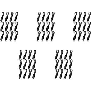 Lioggyet 60 stuks kabelbundels voor huishoudelijke apparaten, zelfklevende kabel voor keukenapparaten, siliconen kabelhouder, zwart