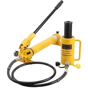 Vloerkrik, RCH-20100 Holle hydraulische cilinder Uitgang 20 ton slag 100 mm hydraulische krik met CP-700 handpomp,Krik hem op