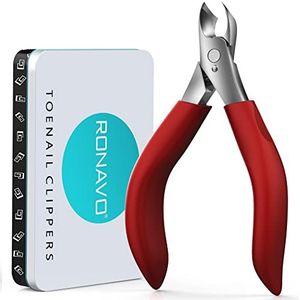 RONAVO Toenail Clippers for Thick Nails (Rode (voor dikke nagels))