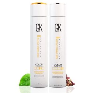 GK HAIR Global Keratin Moisturizing Shampoo and Conditioner Sets (10.1 Fl Oz/300ml) voor gekleurd haar - Dagelijks Gebruik Reiniging Droog tot Normaal Sulfaat Parabeenvrij - Alle Haartypes voor Mannen en Vrouwen