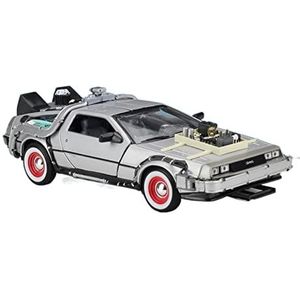 For:Gegoten Auto's Voor: 1/24 Gegoten Legering DMC-12 Delorean Terug Naar De Toekomst Tijdmachine Modelauto Metalen Speelgoedauto Verzamelbare Decoraties (Color : C)