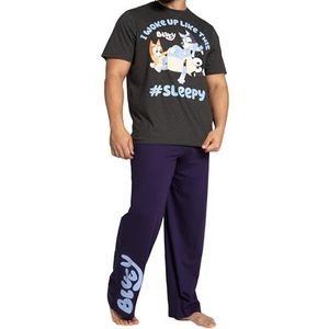 Bluey Pyjama | Bingo Heren Pyjama Set | Leuke Pyjama’s Voor Mannen | Blauw S
