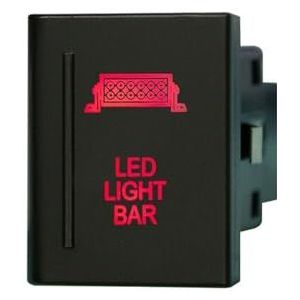 12V 3A Drukknop Rode LED/AAN UIT Spot Achteruitrijlicht Baken Geschikt voor VW AMAROK Volkswagen OEM Vervanging(Led light bar-L)