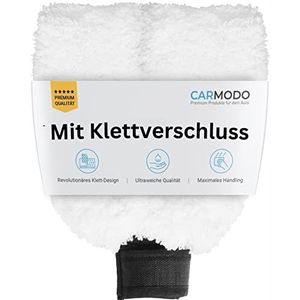 CARMODO Autowashandschoen van extreem zachte microvezel, ultra absorberend, verwijdert alle vuil moeiteloos - washandschoen auto - microvezel handschoen, wash mitt, autohandschoen