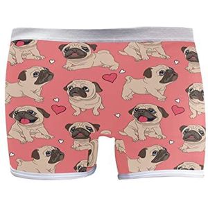 YOUJUNER Vrouwen Boxer Slips Shorts Leuke Puppy Hond Patroon Boyshort Slipje Onderbroeken Ondergoed voor Womens Meisjes, Meerkleurig, M
