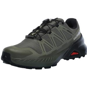 Salomon Speedcross Peak ClimaSalomon waterdichte trailloopschoenen voor heren, nauwkeurige pasvorm, bescherming voor alle terreinen en actieve grip, Olive Night Deep Lichen Groen Zwart, 46 EU