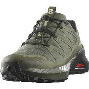 SALOMON Speedcross Peak ClimaSALOMON waterdichte trailloopschoenen voor heren, nauwkeurige pasvorm, bescherming tegen alle terreinen en actieve grip, Olive Night Deep Lichen Groen Zwart, 46 EU