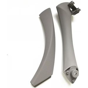 Binnendeur Handvat Auto Voor BMW 3 Serie E90 E91 E92 316 318 320 325 328i 2004-2012 Binnendeur Beige Zwart Binnengreep Buitenbekleding(Gray Left)