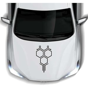 KUSQCRGA Honingraat Decal Auto Motorkap Motorkap Sticker Vinyl Film Decal, Geschikt Voor BMW F30 F10 E39 E90 E87 E46 F48 G30 X5 E60 G30 Sport