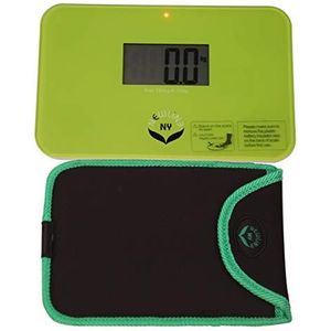 NEWLINE NY Kleinste reis-personenweegschaal met beschermhuls (groen)